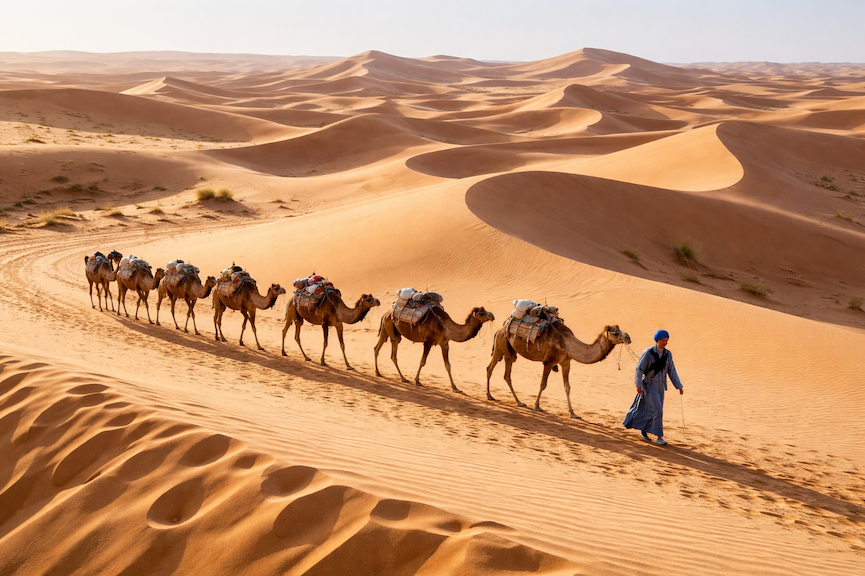 Le désert qui voulait redevenir une route